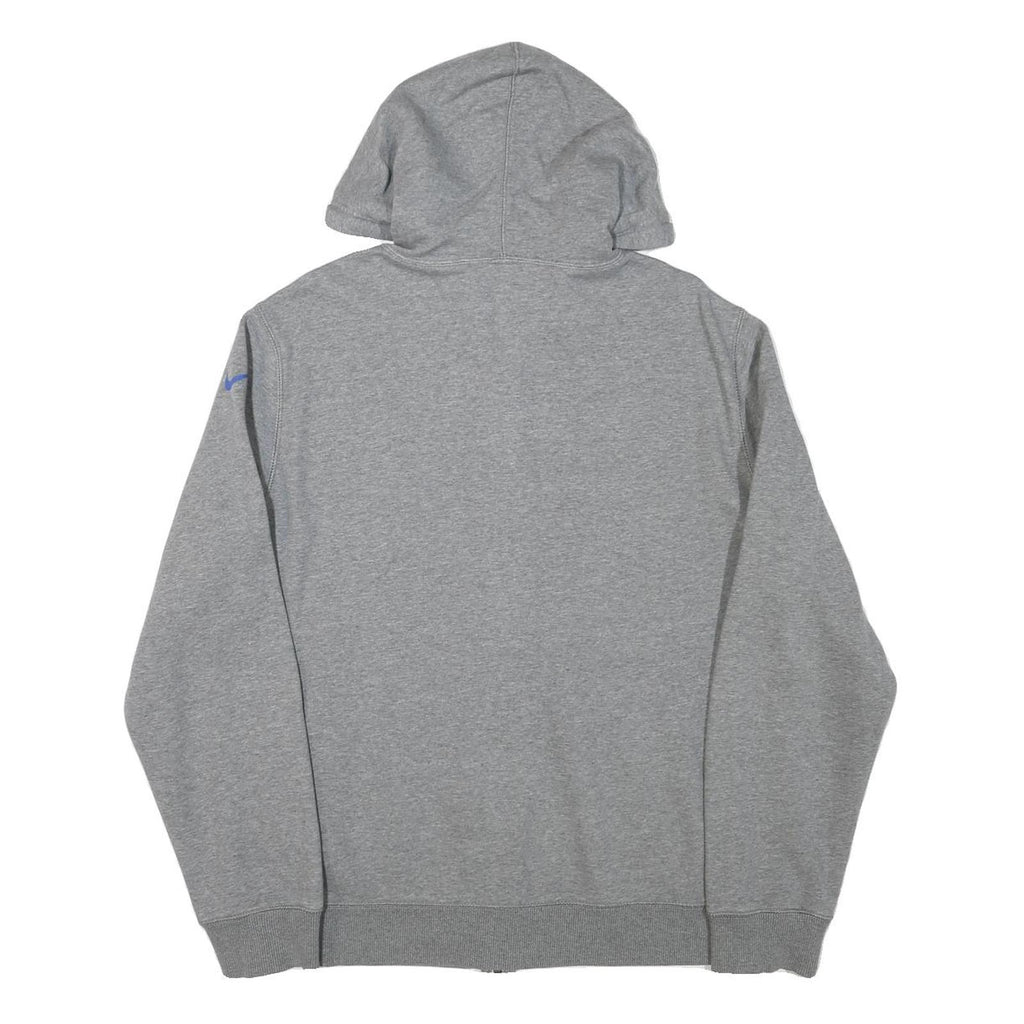 NIKE Mens Grey France Full Zip Hoodie L Sports Casual Cotton Blend Sweatshirt