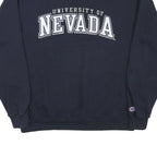 CHAMPION Mens Navy University Of Nevada Crew Neck L Cotton Blend Sweatshirt