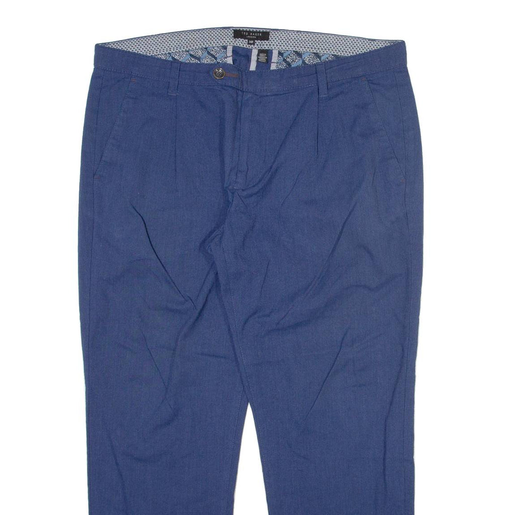 TED BAKER Womens Trousers Blue Relaxed Tapered W36 L27