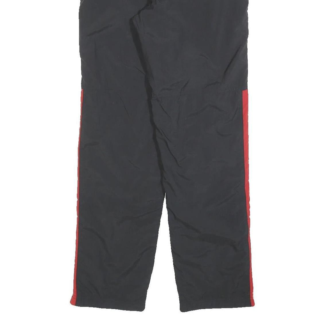 NIKE Boys Joggers Black & Red XL W28 L30 Classic Straight Fit Polyester