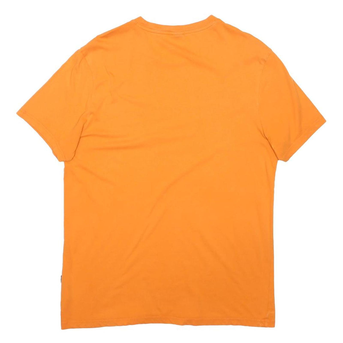 HUGO BOSS Mens Orange Graphic T-Shirt XL Short Sleeve Crew Neck Cotton Blend