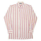 Mens Shirt Red Striped Long Sleeve S