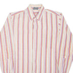 Mens Shirt Red Striped Long Sleeve S