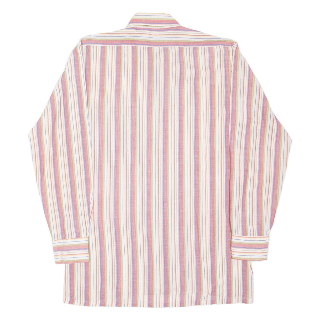 Mens Shirt Red Striped Long Sleeve S