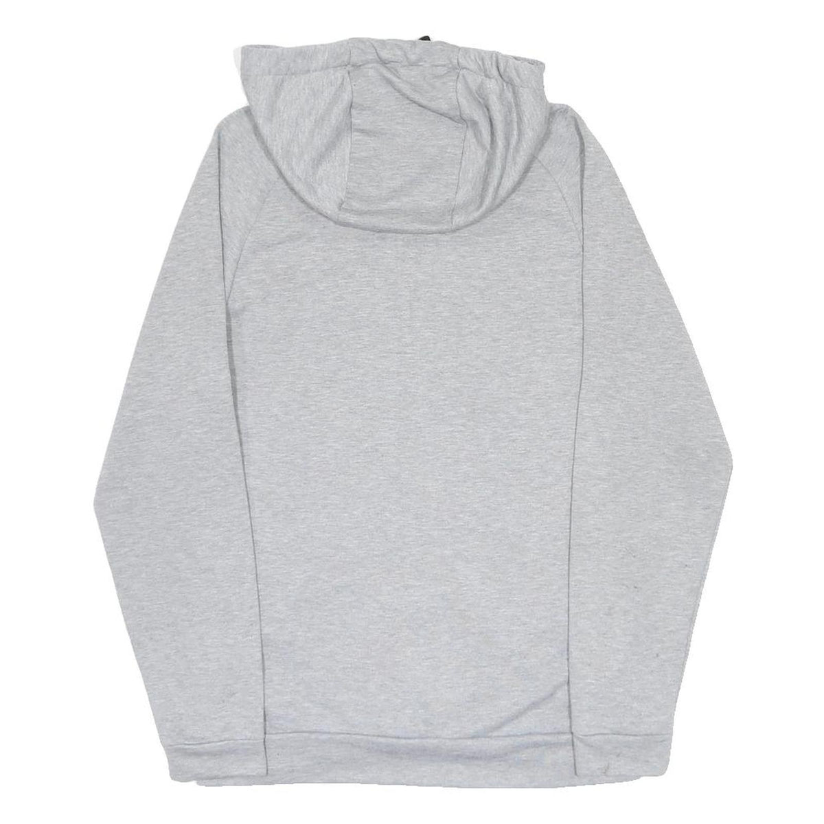 NIKE Mens Grey ¼ Zip Hoodie S Cotton Blend Casual Sportswear