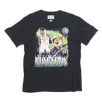 FANATICS Mens Black Anthony Edwards Graphic T-Shirt M Short Sleeve Crew Neck