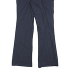 DICKIES Womens Cotton Blend Navy Slim Flared Trousers W34 L34 Classic Workwear