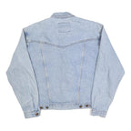 WRANGLER Mens Blue Denim Jacket M Cotton Classic Western Casual Button Closure
