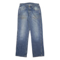 CARHARTT Mens Jeans Blue Relaxed Straight Denim W31 L32 Button Closure