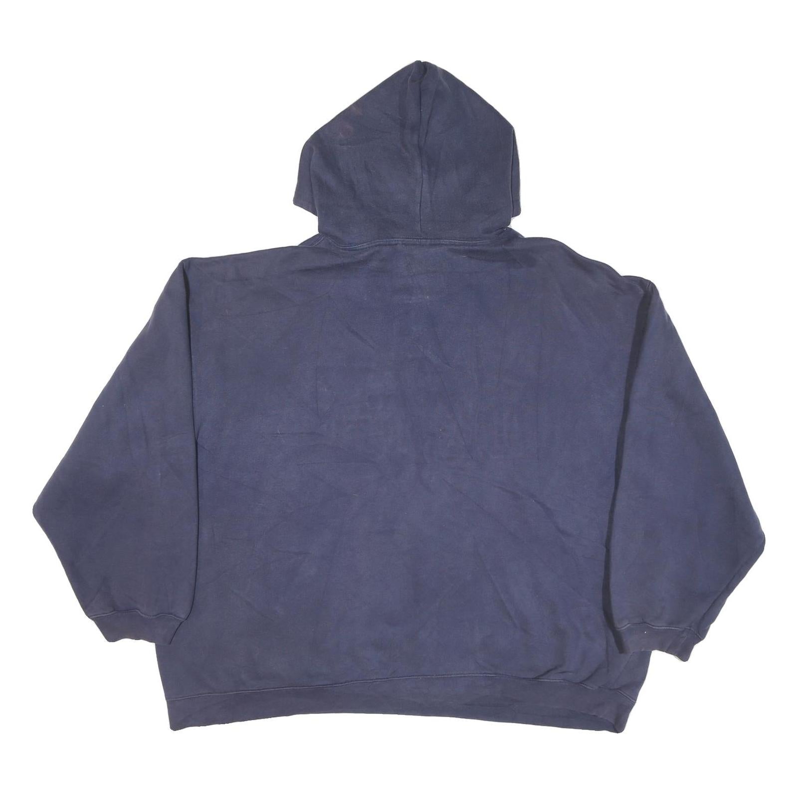 DISNEY Mens Navy Blue Disneyland DL 55 Pullover Hoodie XL Cotton Blend