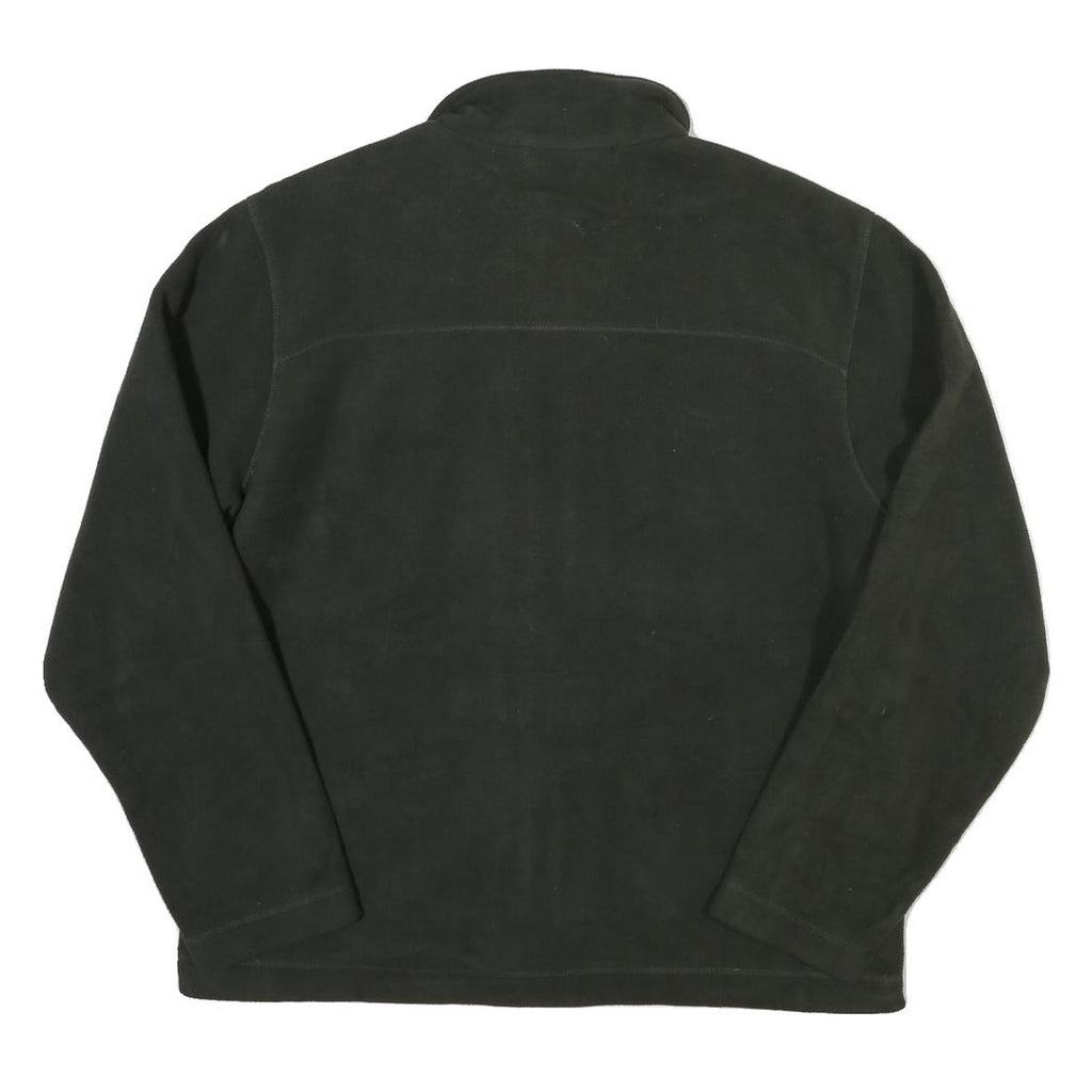 TIMBERLAND Mens Black Button Jacket L Cotton Blend Plain Classic Outerwear