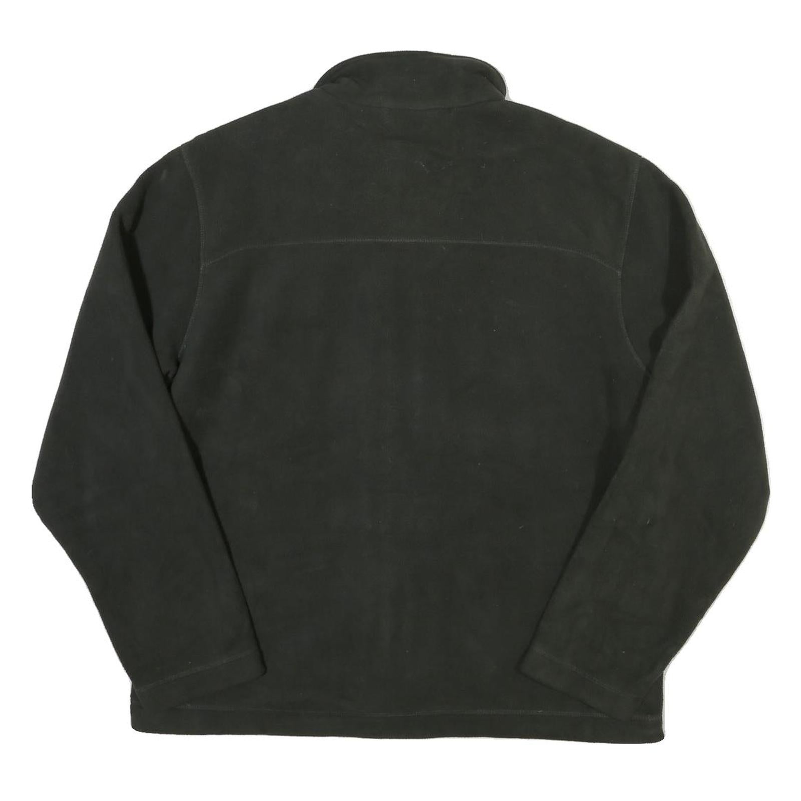 TIMBERLAND Mens Black Button Jacket L Cotton Blend Plain Classic Outerwear