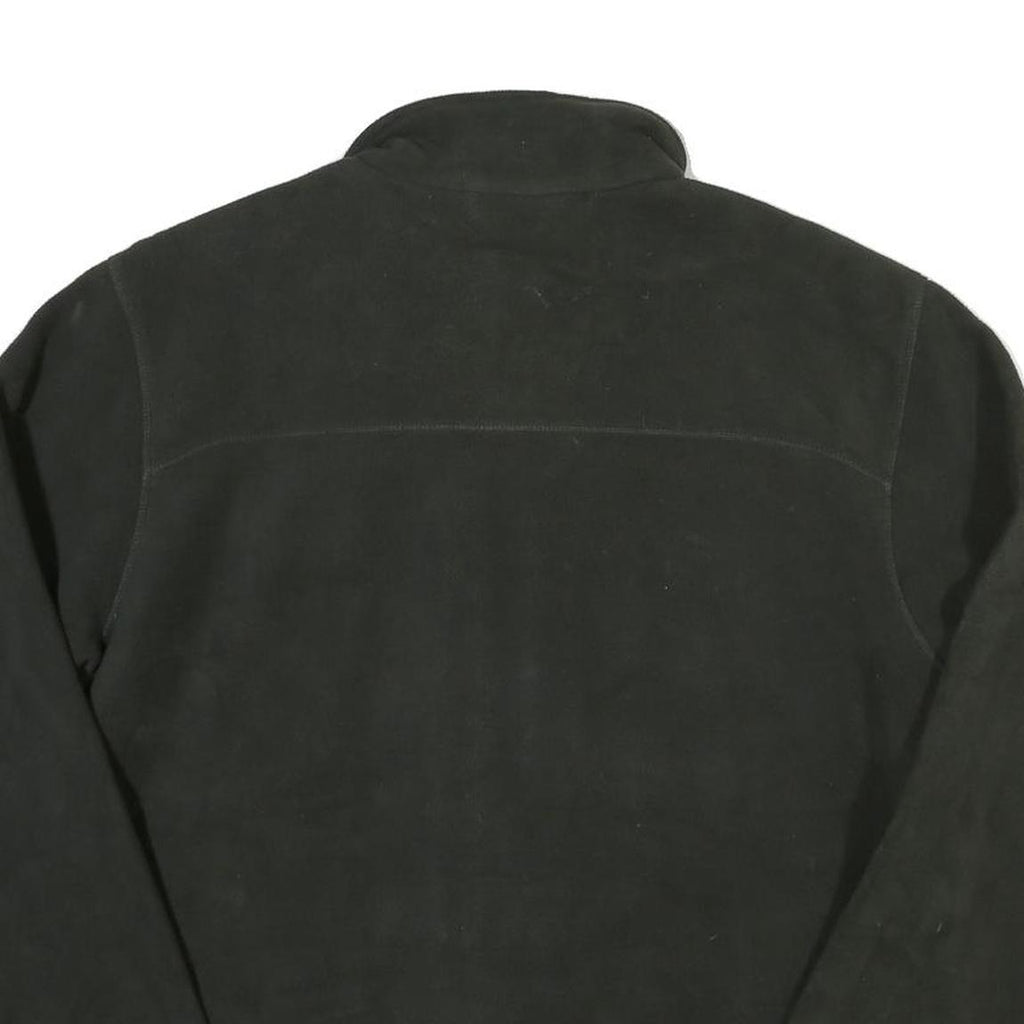 TIMBERLAND Mens Black Button Jacket L Cotton Blend Plain Classic Outerwear