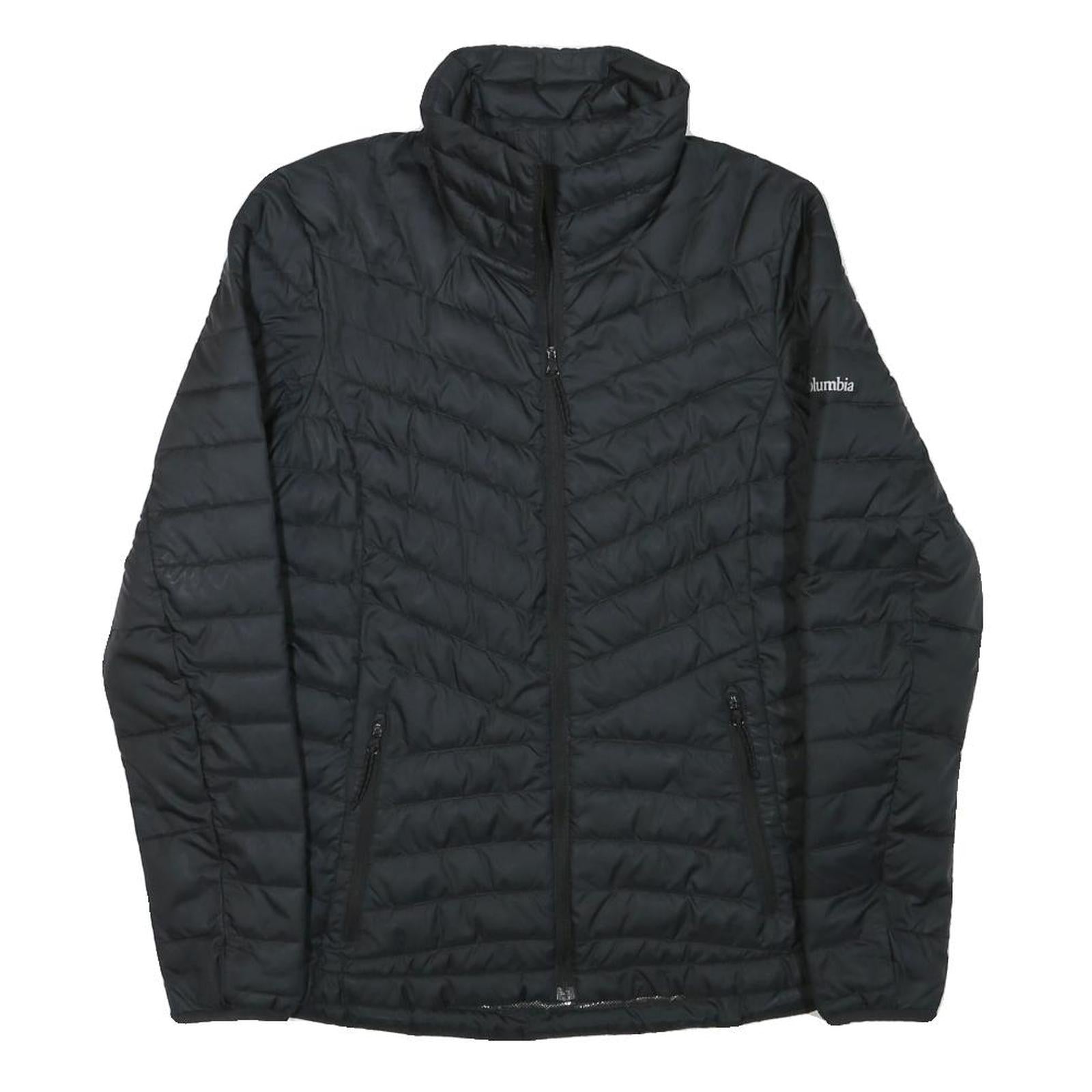 COLUMBIA Womens Black Jacket S Polyester Blend Quilted Zip Outdoor Lightweight