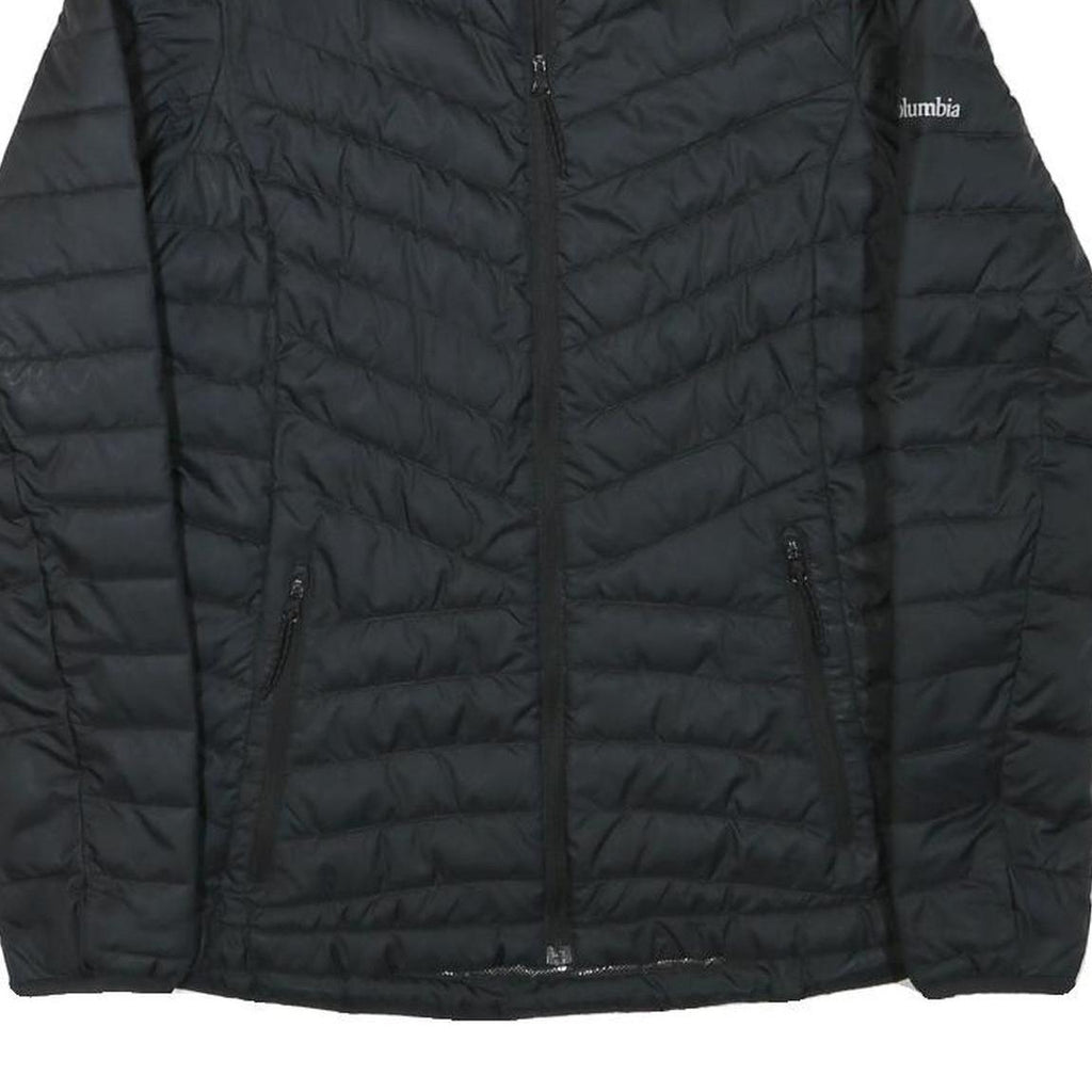 COLUMBIA Womens Black Jacket S Polyester Blend Quilted Zip Outdoor Lightweight