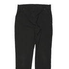 F&F Boys Black Regular Fit Straight Leg Trousers W30 L28 Schoolwear Button
