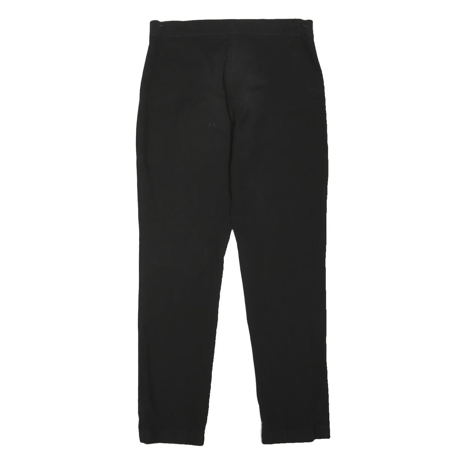F&F Boys Black Regular Fit Straight Leg Trousers W30 L28 Schoolwear Button