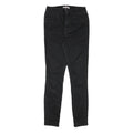TOMMY HILFIGER Womens Jeans Black Slim Skinny Denim Medium W25 L27 Stylish Zip