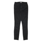 TOMMY HILFIGER Womens Jeans Black Slim Skinny Denim Medium W25 L27 Stylish Zip