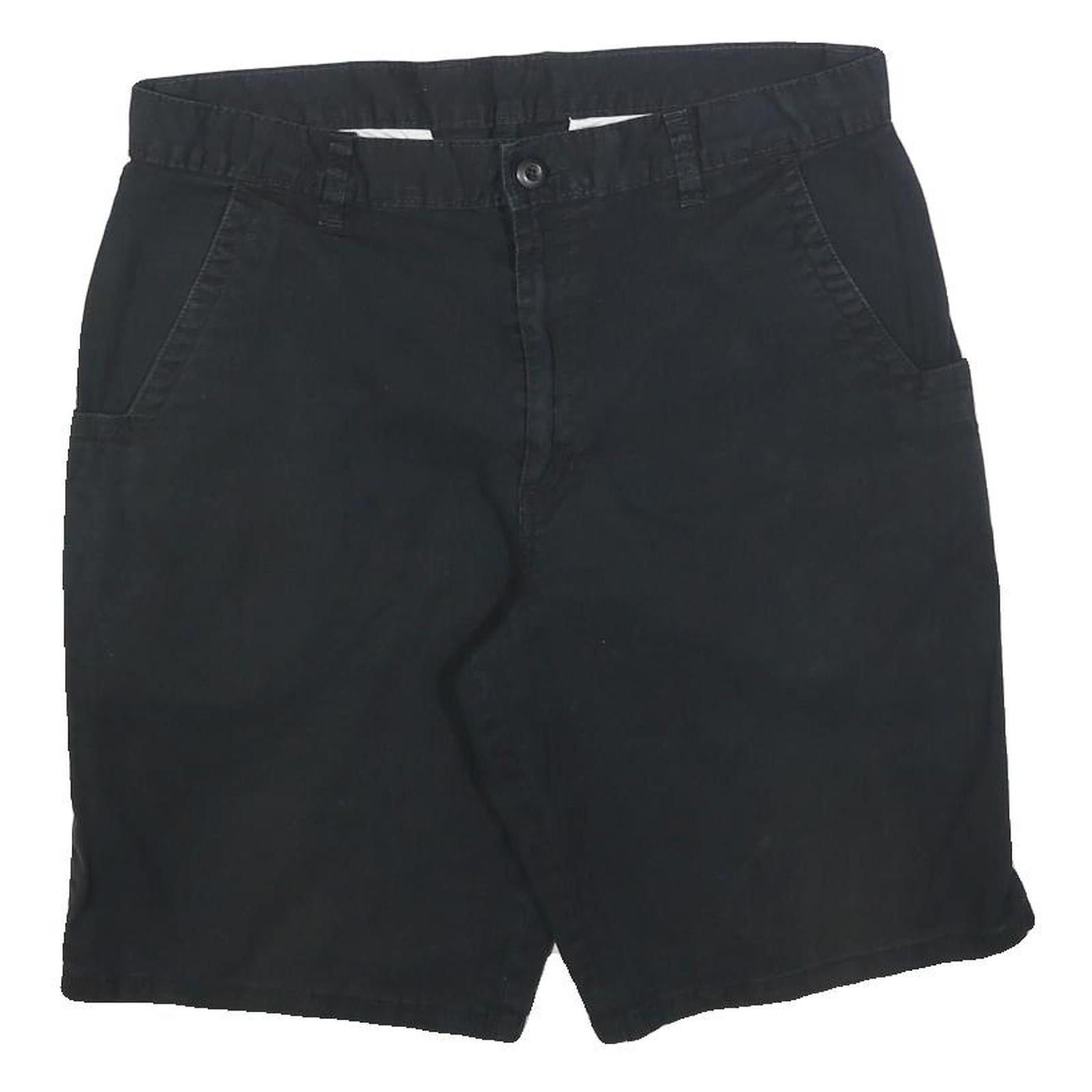 DICKIES Mens Black Cotton Blend Casual Shorts M W34 Workwear Durable