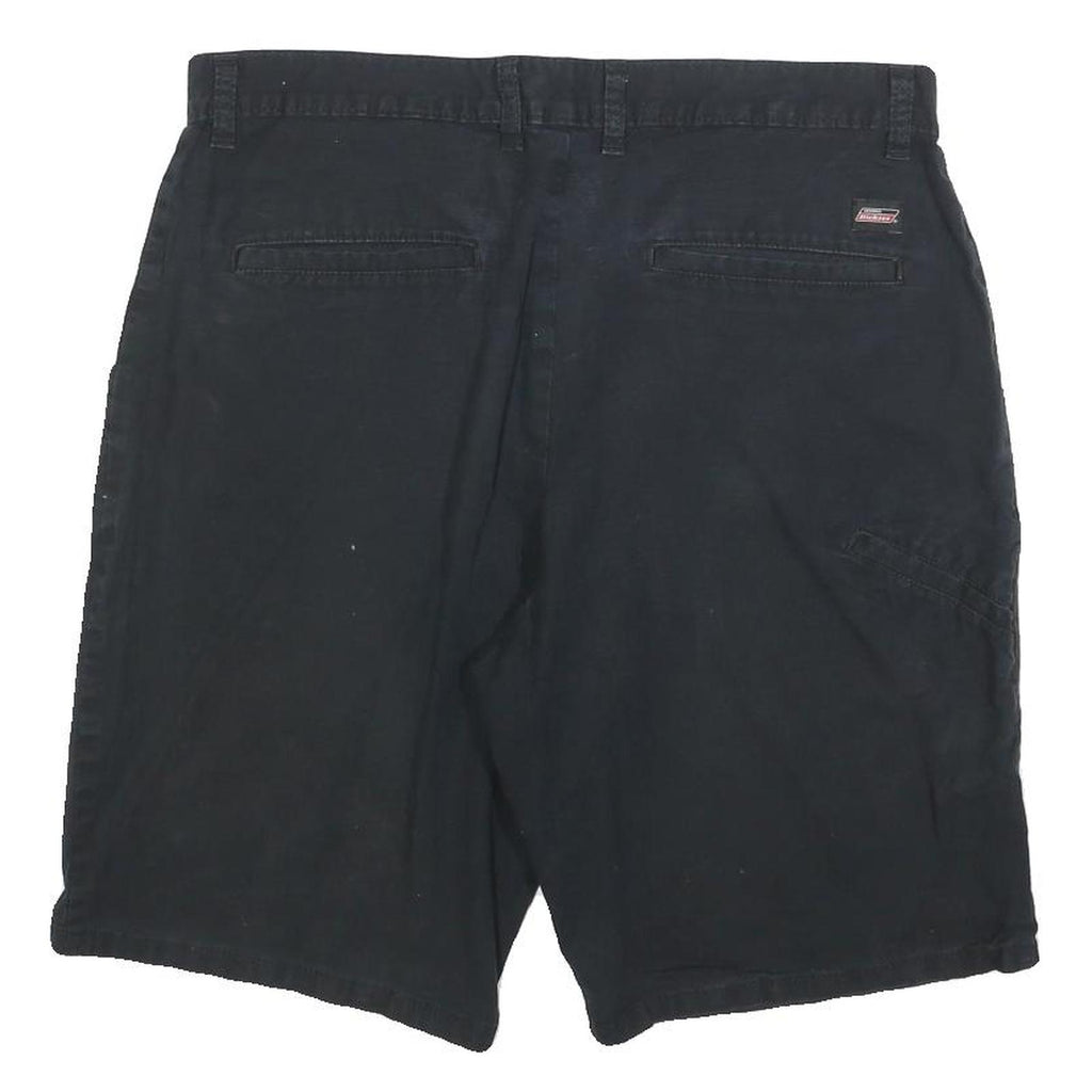 DICKIES Mens Black Cotton Blend Casual Shorts M W34 Workwear Durable