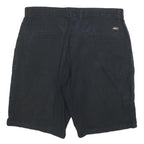DICKIES Mens Black Cotton Blend Casual Shorts M W34 Workwear Durable