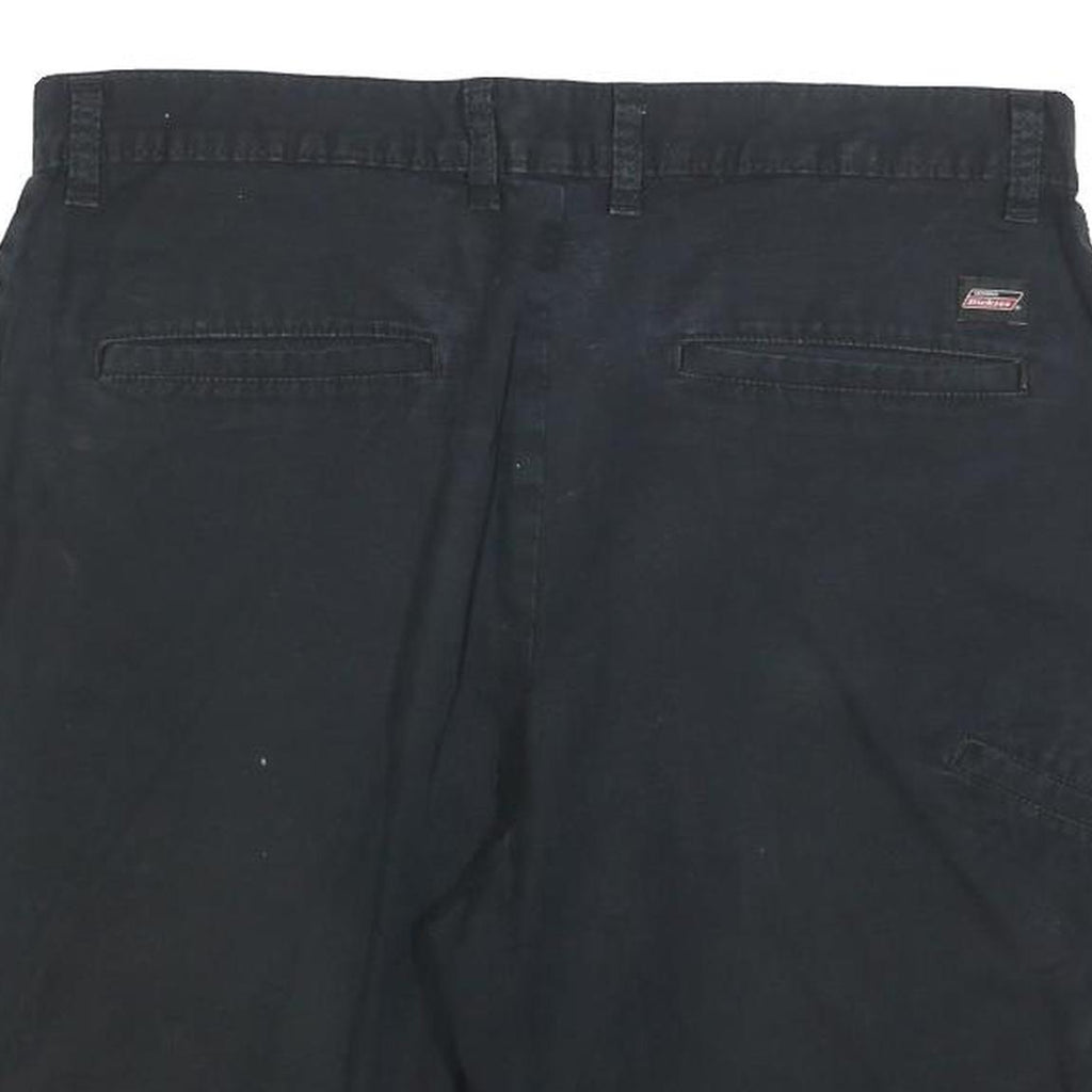 DICKIES Mens Black Cotton Blend Casual Shorts M W34 Workwear Durable