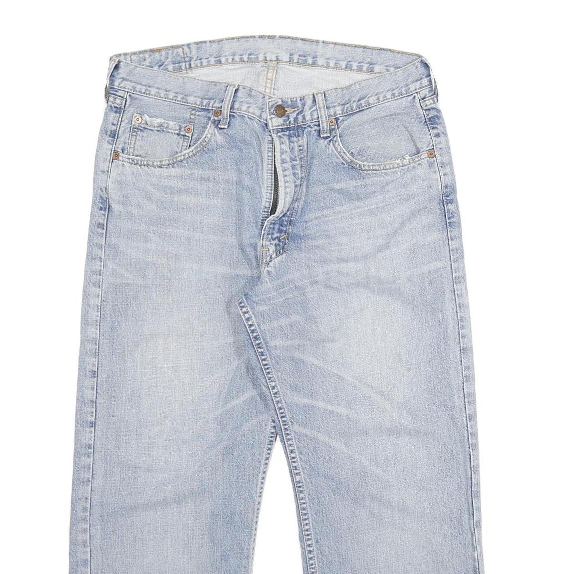 LEVI'S 500 Mens Jeans Blue Relaxed Straight Denim Light W34 L25 Classic Casual