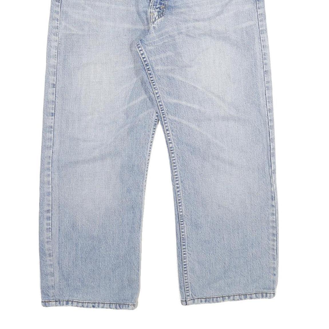 LEVI'S 500 Mens Jeans Blue Relaxed Straight Denim Light W34 L25 Classic Casual