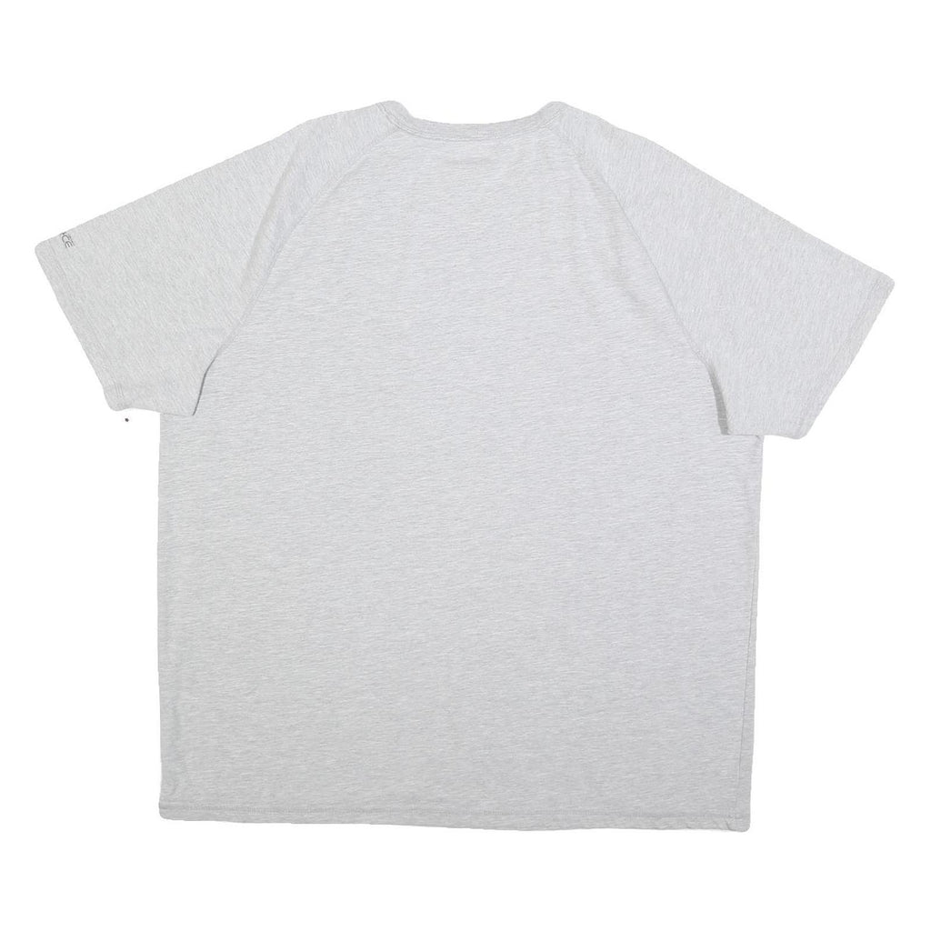CARHARTT Mens Light Grey Cotton Blend XL Short Sleeve Crew Neck Logo Print