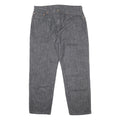 LEVI'S 504 Mens Jeans Grey Regular Straight Denim W35 L28 Classic Zip Closure