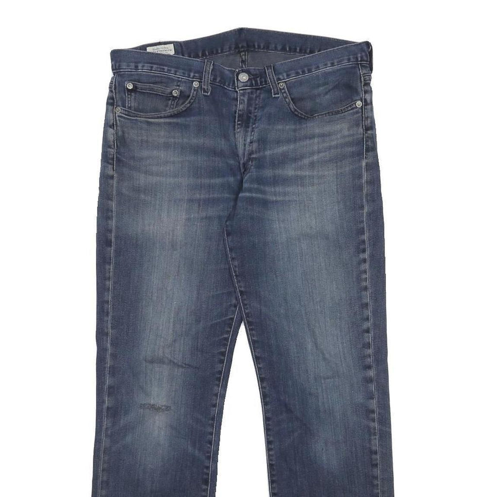 LEVI'S 514 Big E Mens Slim Jeans Denim Medium W32 L30 Classic Cotton Blend Zip
