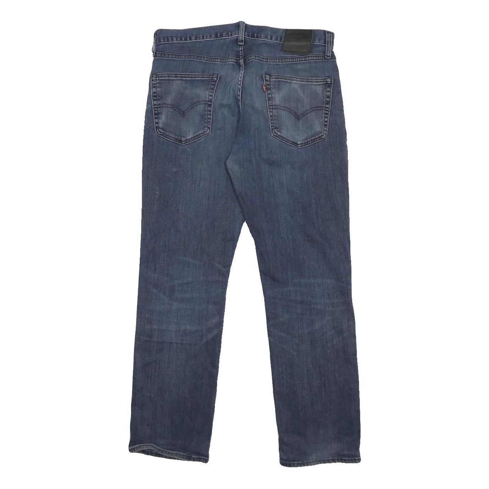 LEVI'S 514 Big E Mens Slim Jeans Denim Medium W32 L30 Classic Cotton Blend Zip
