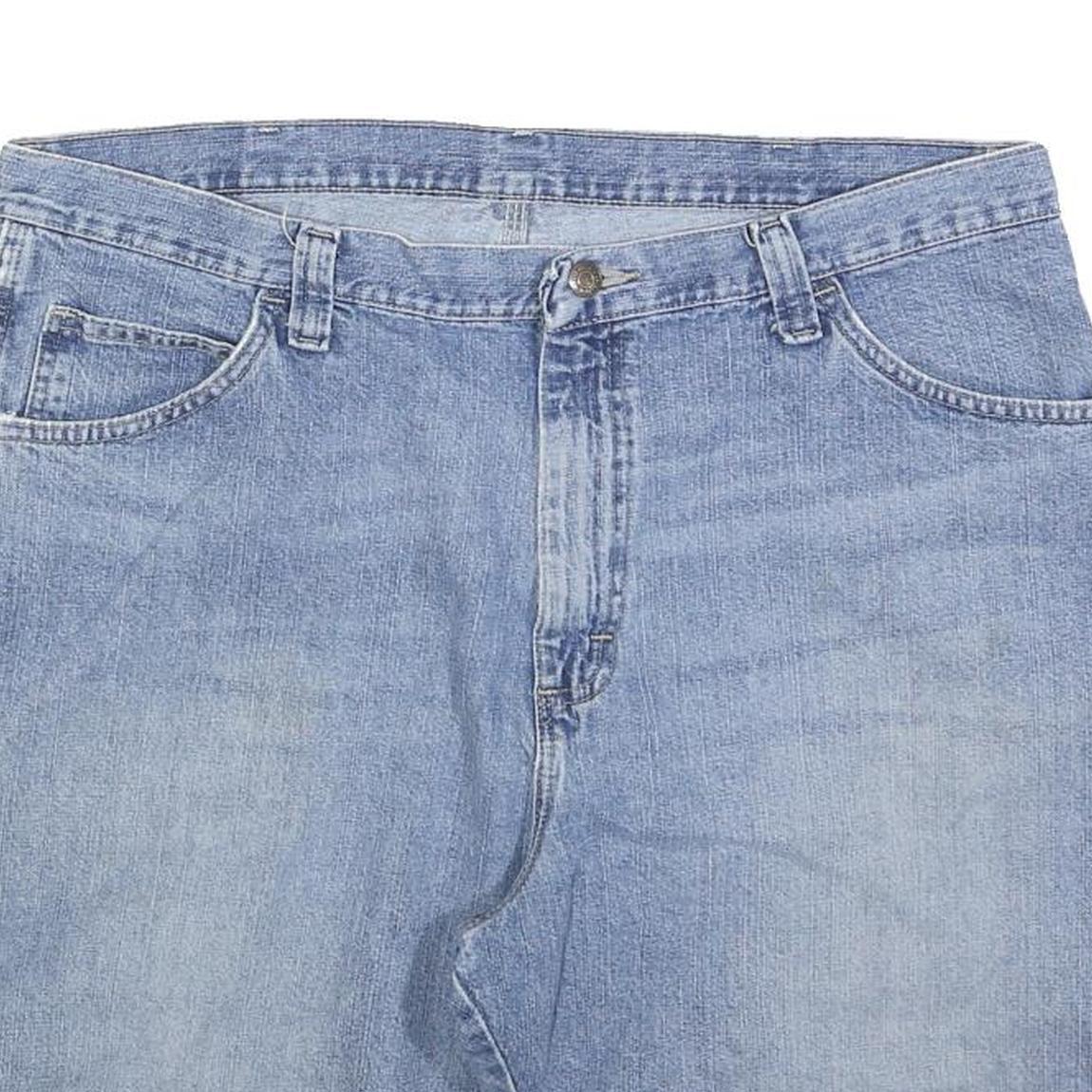 WRANGLER Mens Denim Blue Casual Shorts XL W38 Cotton Blend Utility Pockets