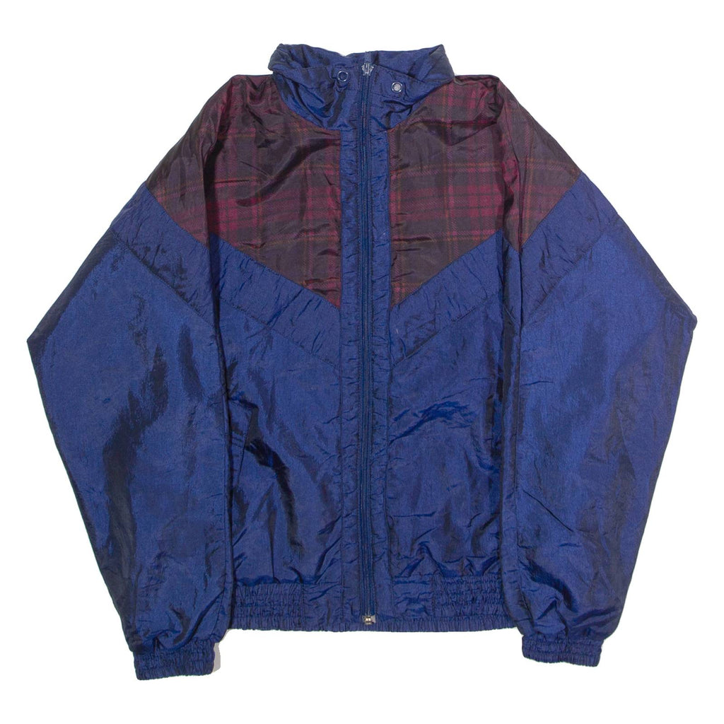 SUNTERRA Womens Shell Jacket Blue 90s Plaid M