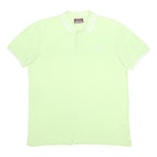 KAPPA Mens Light Green & White Short Sleeve Plain XL Cotton Polo Shirt Casual
