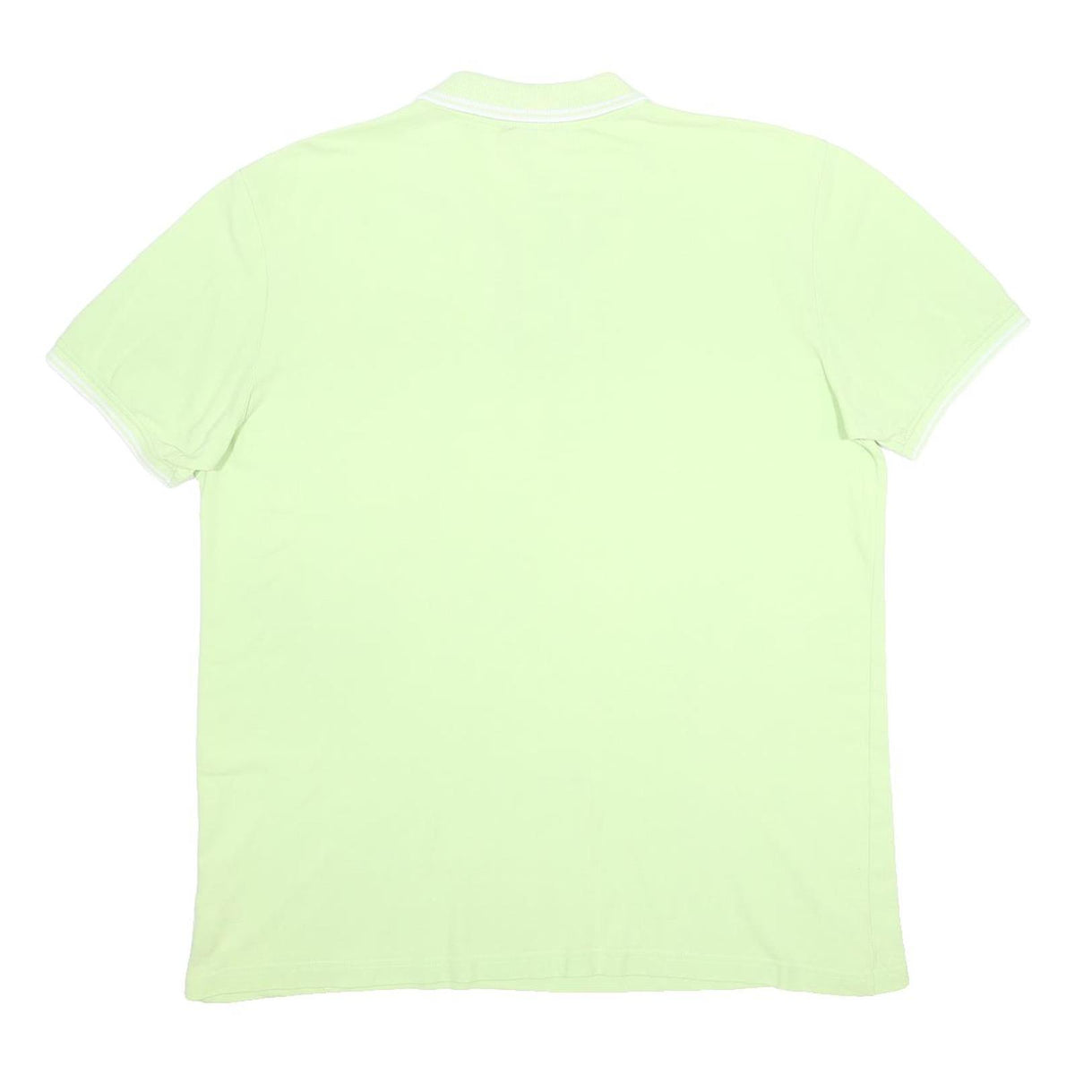 KAPPA Mens Light Green & White Short Sleeve Plain XL Cotton Polo Shirt Casual