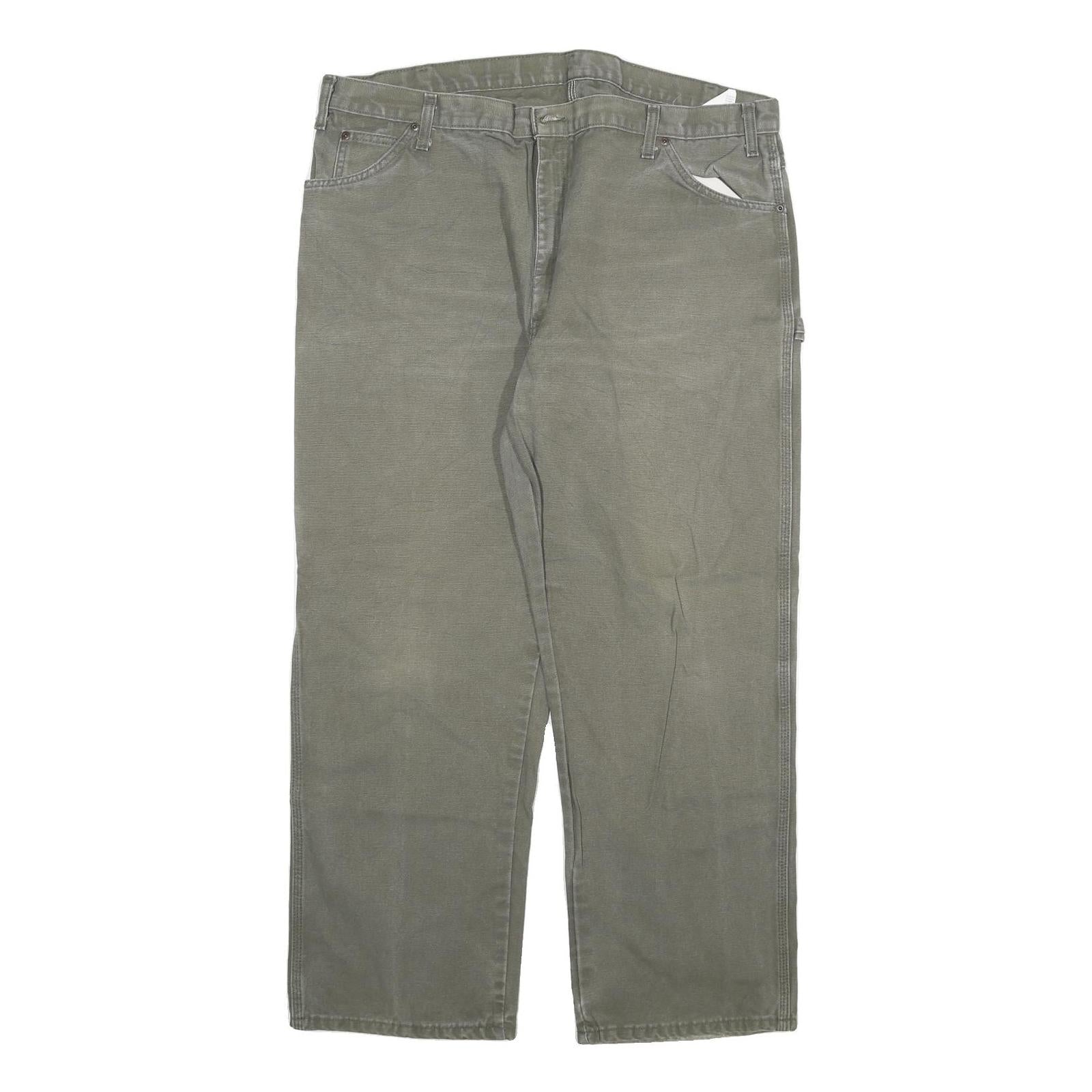 DICKIES Mens Regular Fit Workwear Zip Cotton Blend Jeans W40 L30 Utility Pocket