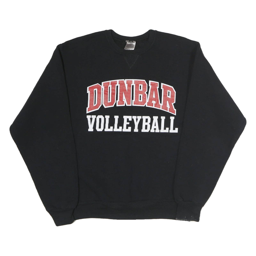 RUSSELL ATHLETIC Mens Black Dunbar Volleyball Crew Neck M Sweatshirt Coach