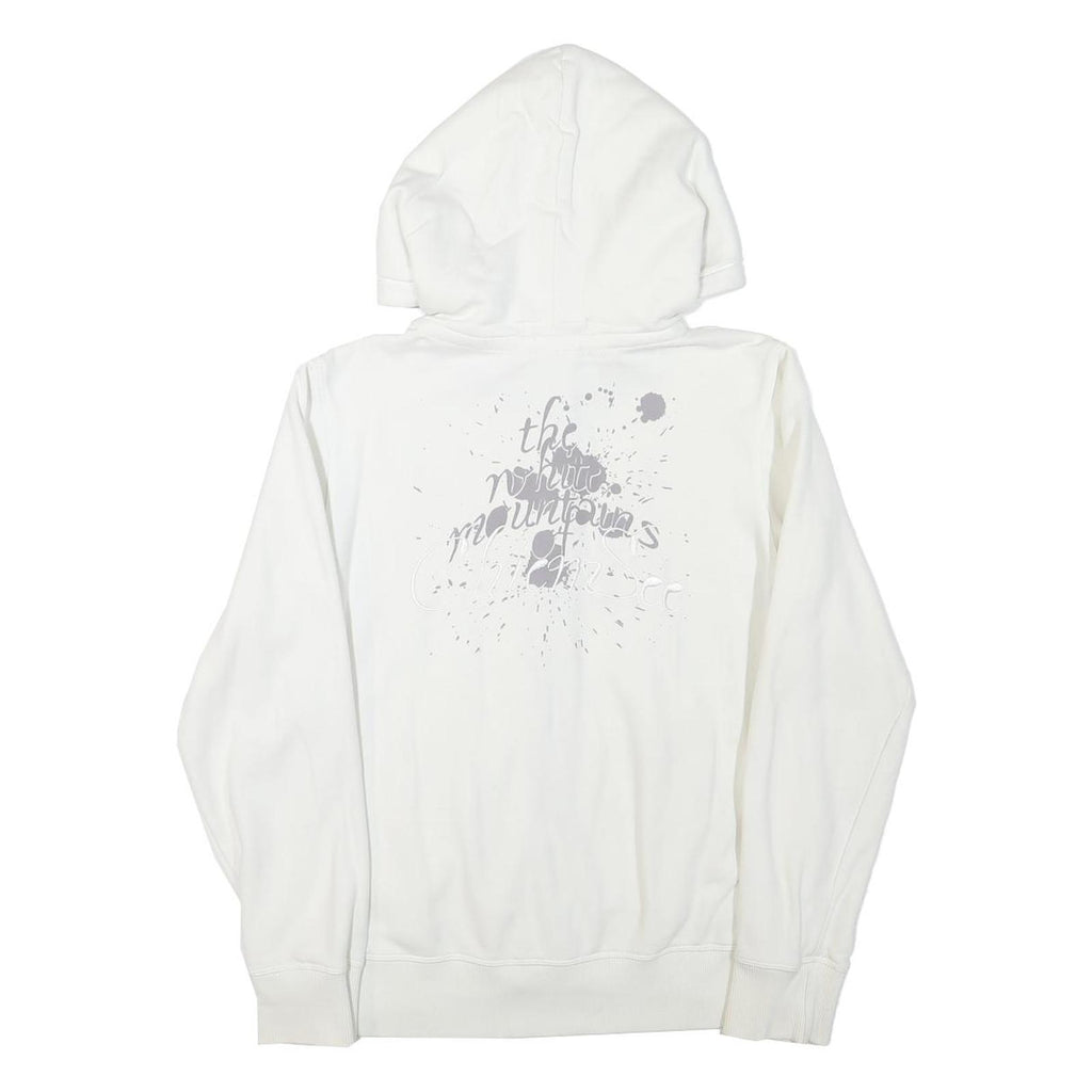 CHICMSEE Womens White Zip Up Hoodie S Cotton Blend Casual Sweatshirt