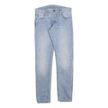 CARHARTT Mens Jeans Blue Slim Skinny Denim Light W32 L32 Cotton Blend Zip