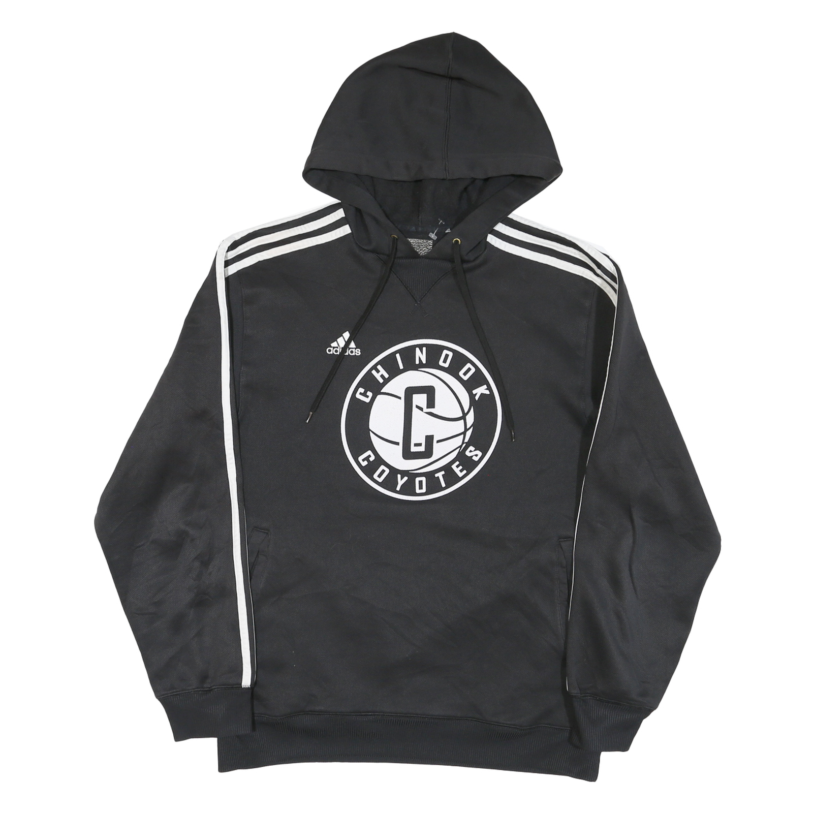 ADIDAS Mens Black Chinook Coyotes Hoodie M Polyester Blend Sportswear