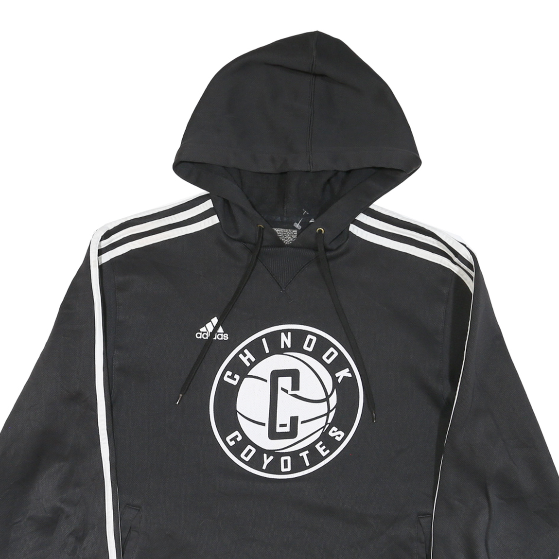 ADIDAS Mens Black Chinook Coyotes Hoodie M Polyester Blend Sportswear