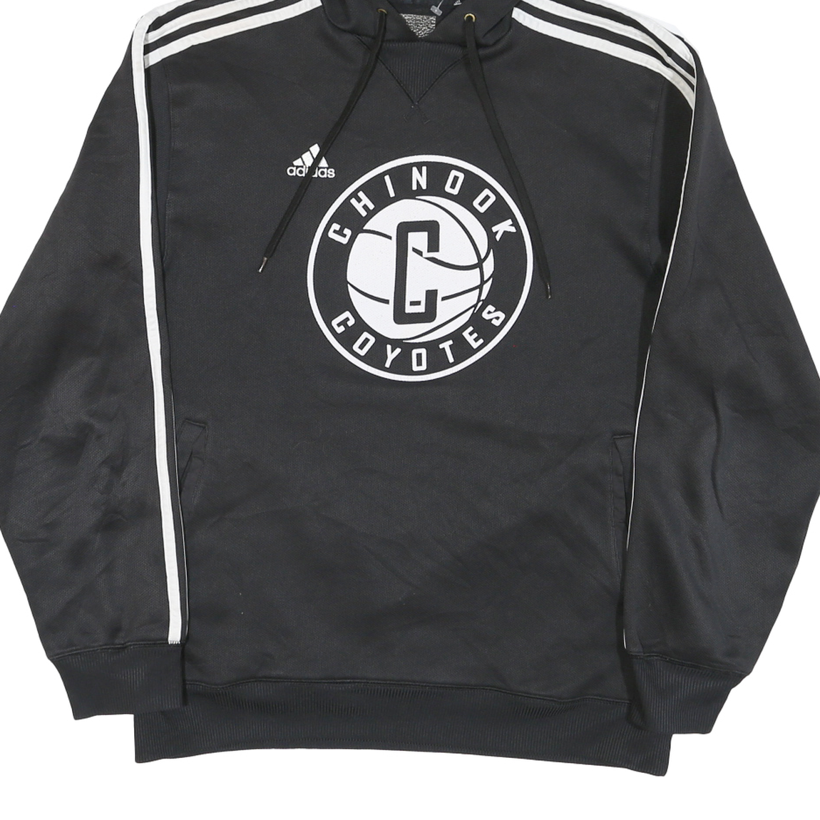 ADIDAS Mens Black Chinook Coyotes Hoodie M Polyester Blend Sportswear