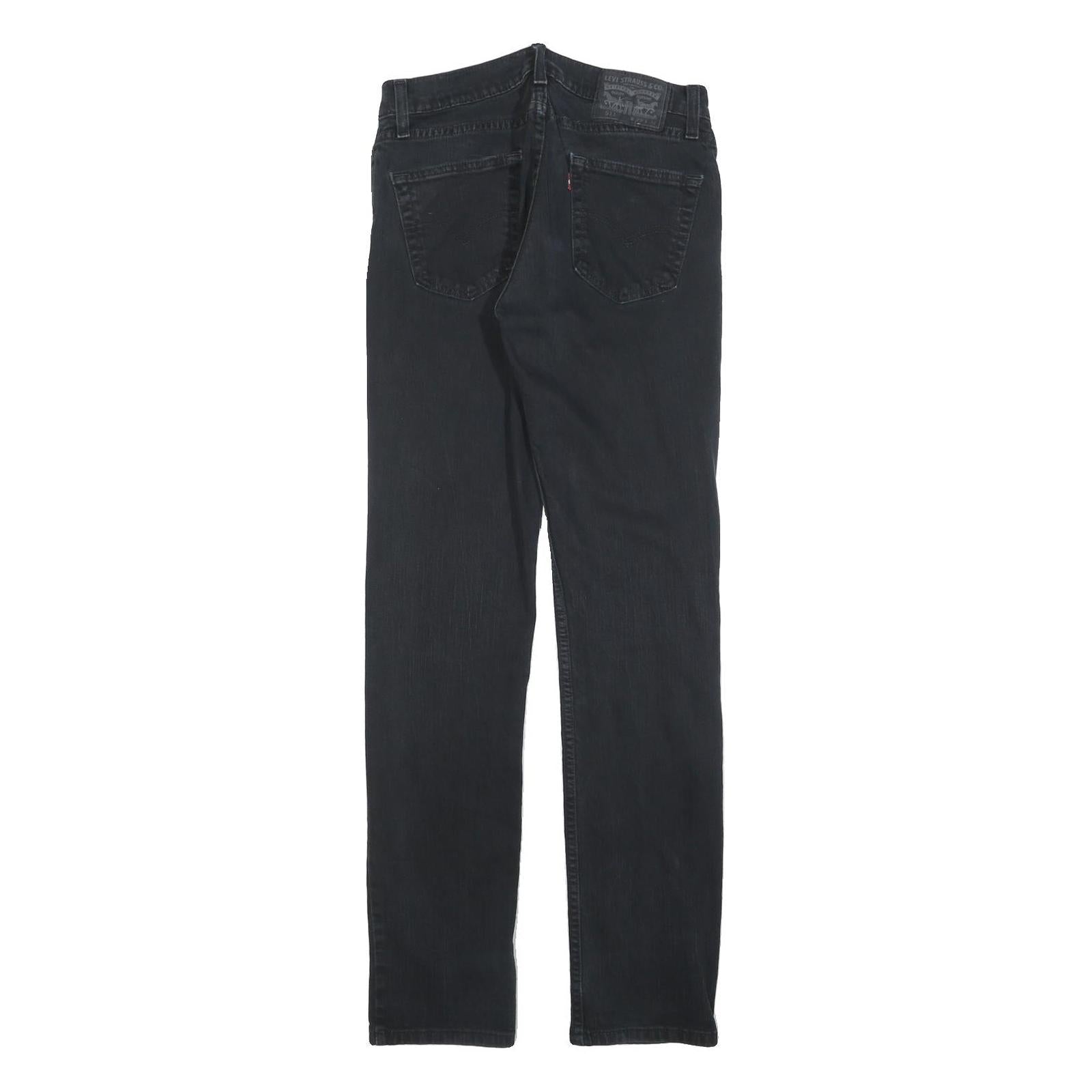 LEVI'S 511 Slim Mens Jeans Black Slim Skinny Denim W29 L32 Stretch Zip