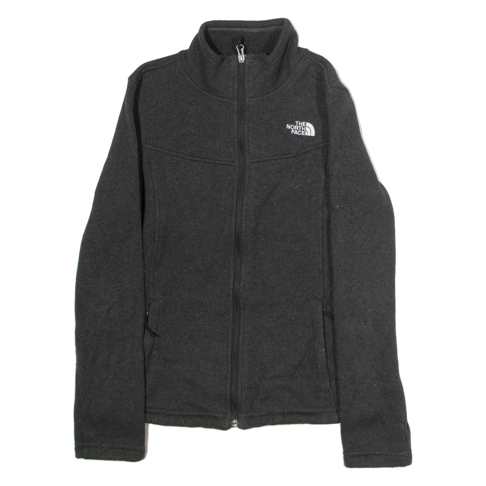 THE NORTH FACE Womens Fleece Jacket Grey Knit S