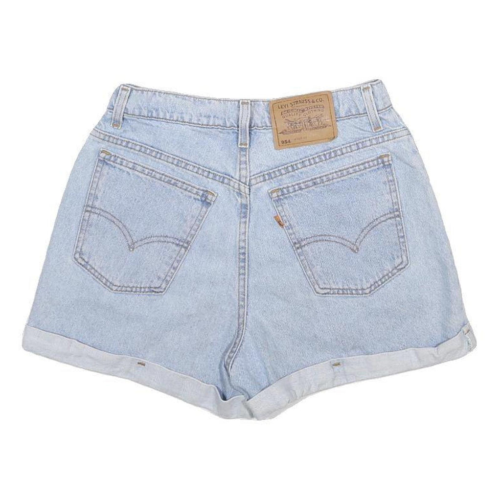 LEVI'S Womens Shorts Blue Denim M W28 Cuffed Hem Classic Fit Casual