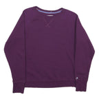 CHAMPION Mens Purple Crew Neck M Cotton Blend Sweatshirt Pullover Casual