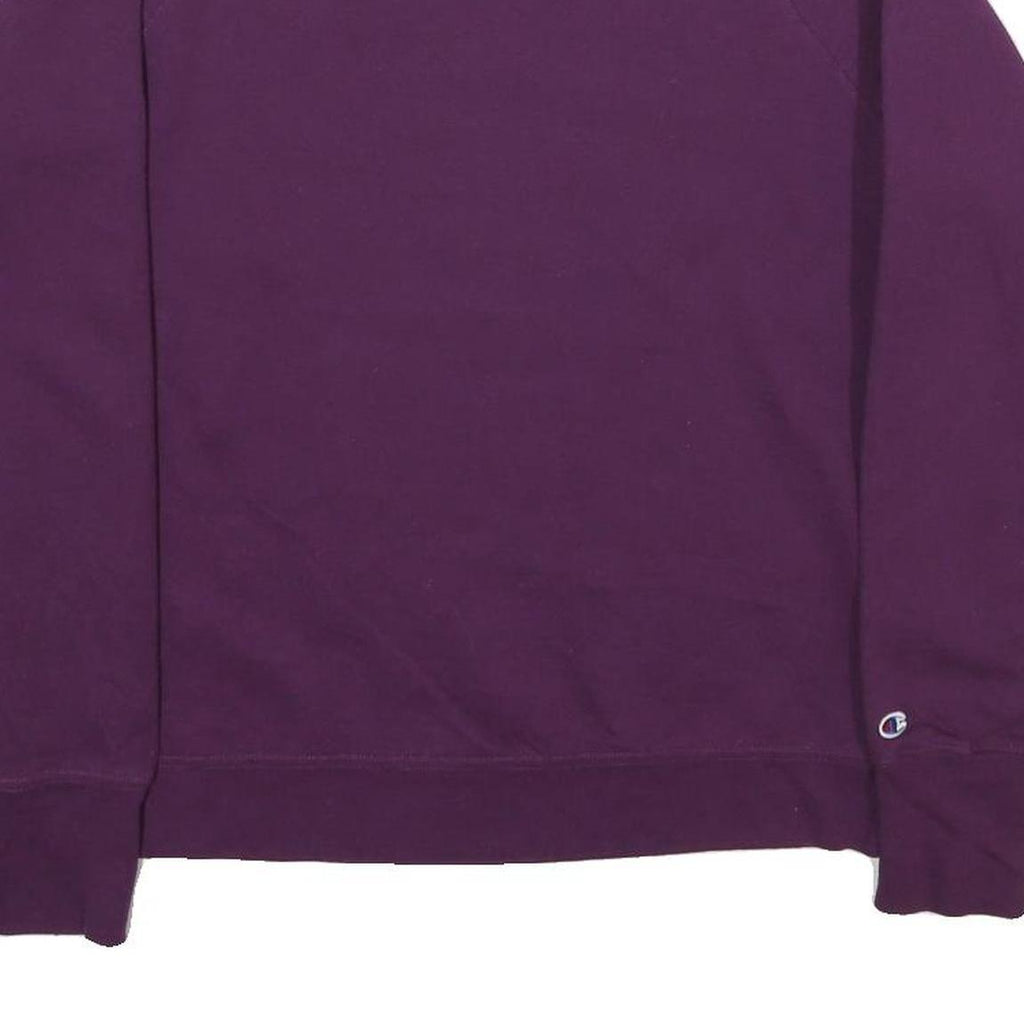 CHAMPION Mens Purple Crew Neck M Cotton Blend Sweatshirt Pullover Casual