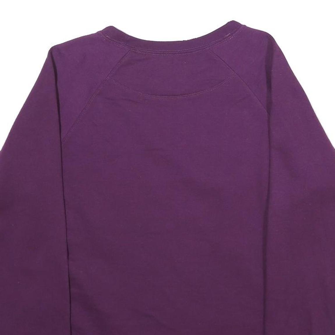 CHAMPION Mens Purple Crew Neck M Cotton Blend Sweatshirt Pullover Casual
